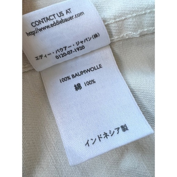 EDDIE Bauer Vintage 90s Wedgewood Floral Rigid Denim Jacket Large - Picture 8 of 10